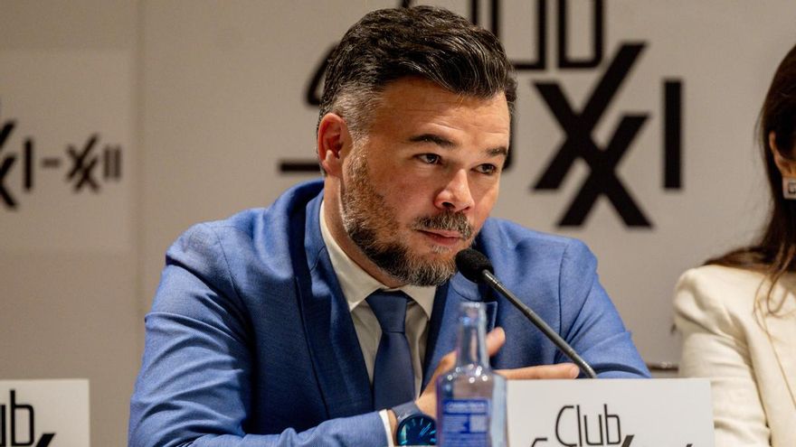 Rufián se abre a ser candidato de la izquierda para las generales: "Si puedo ayudar a una confluencia, p'alante"