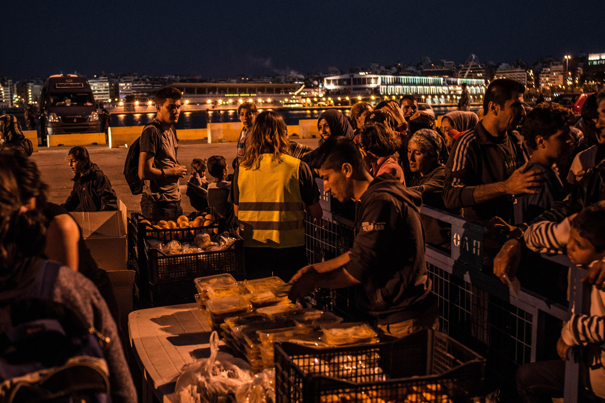 Refugiados en el Puerto del Pireo, Atenas (ANKOR RAMOS)