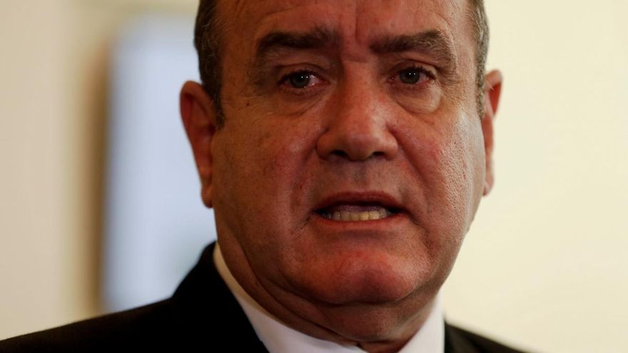 En la imagen el presidente de Guatemala, Alejandro Giammattei.