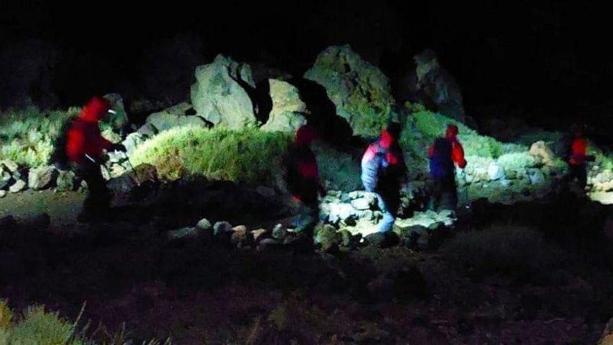 Rescatadas dos personas con hipotermia del Pico del Teide
