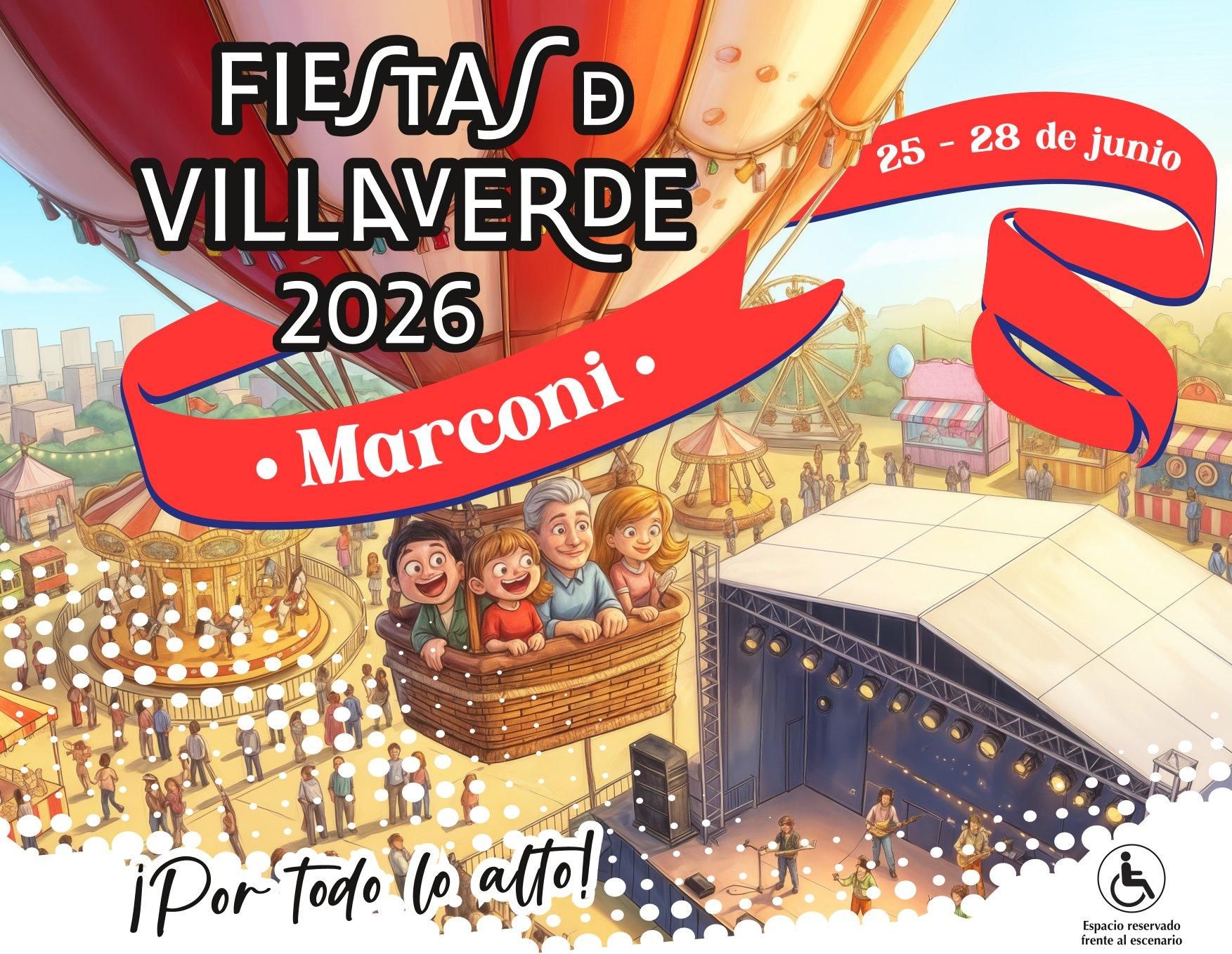 Cartel de las Fiestas de la Colonia Marconi 2026