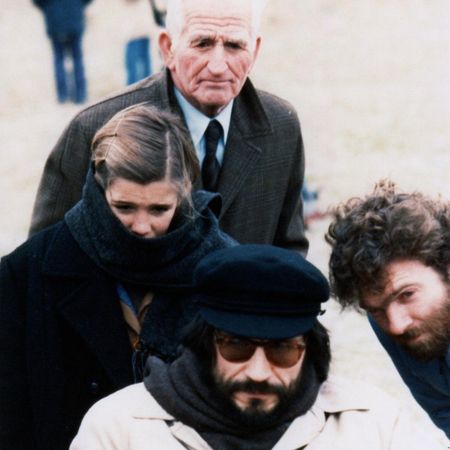 Con Víctor Erice, en el rodaje de 'El Sur'.