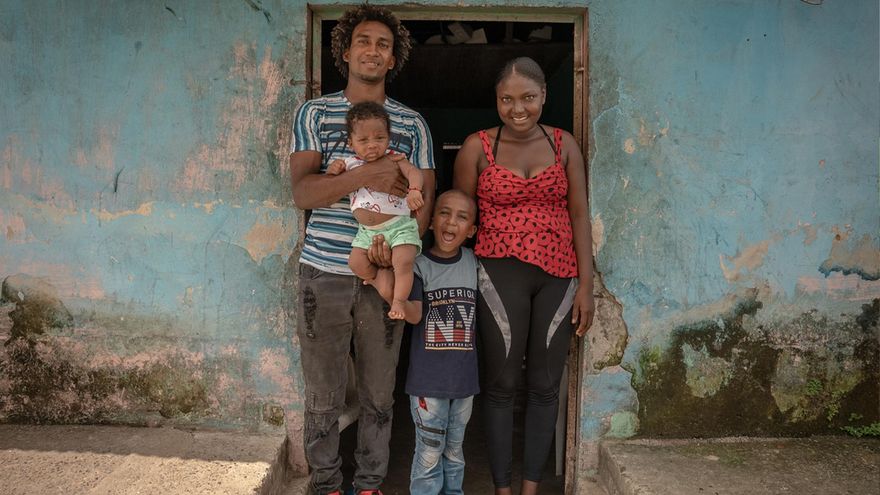 Ramón Palacio y su familia