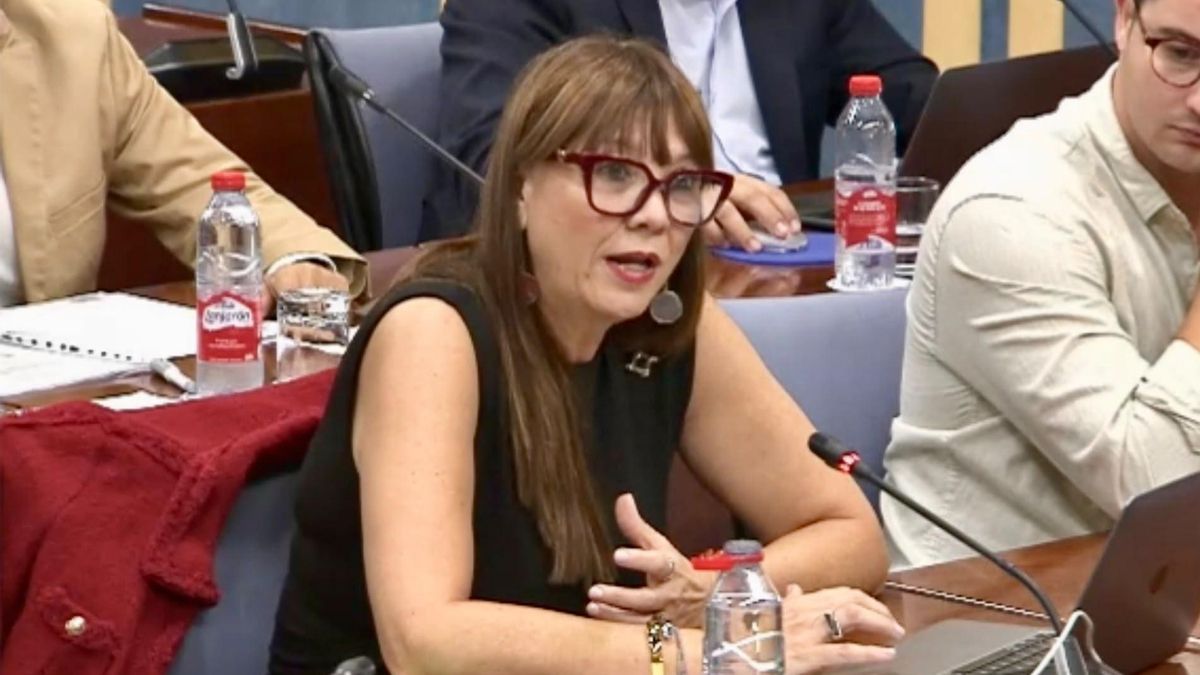 Victoria Fernández, en el Parlamento Andaluz.