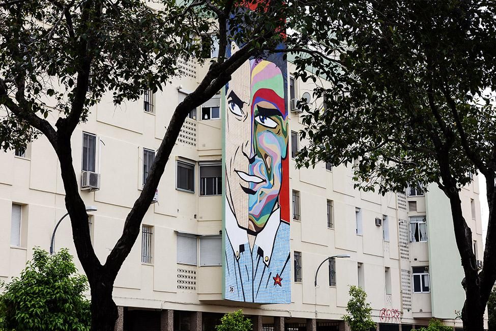 Proyecto Arte para todos, en el Polígono Sur de Sevilla.