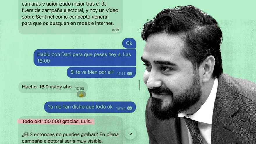 Los mensajes de Alvise tras recibir el dinero en metálico: “100.000 gracias”