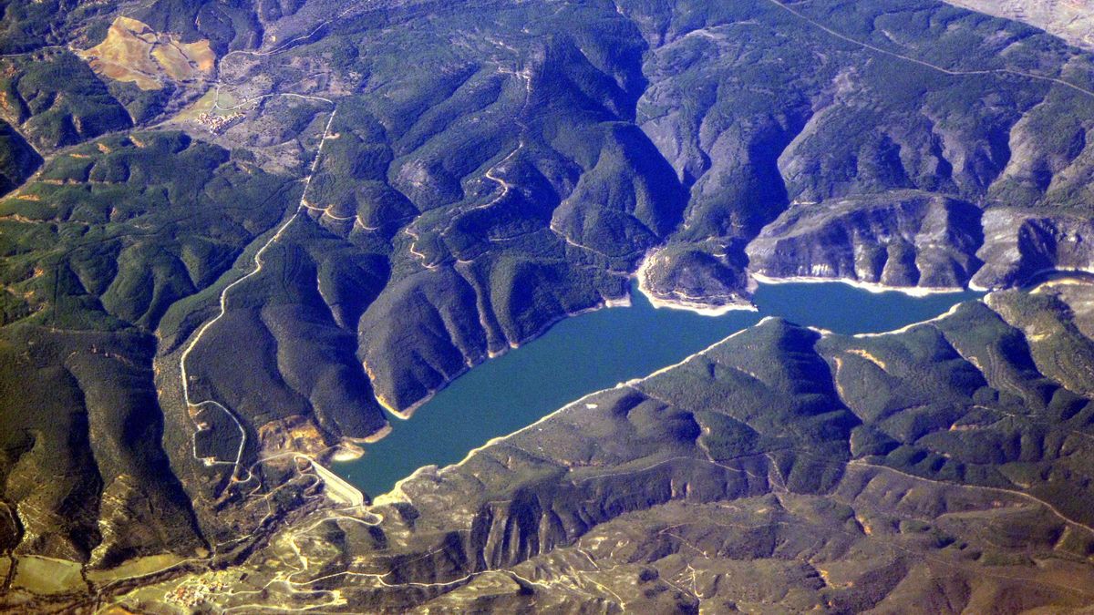 Embalse de Beleña, en la provincia de Guadalajara