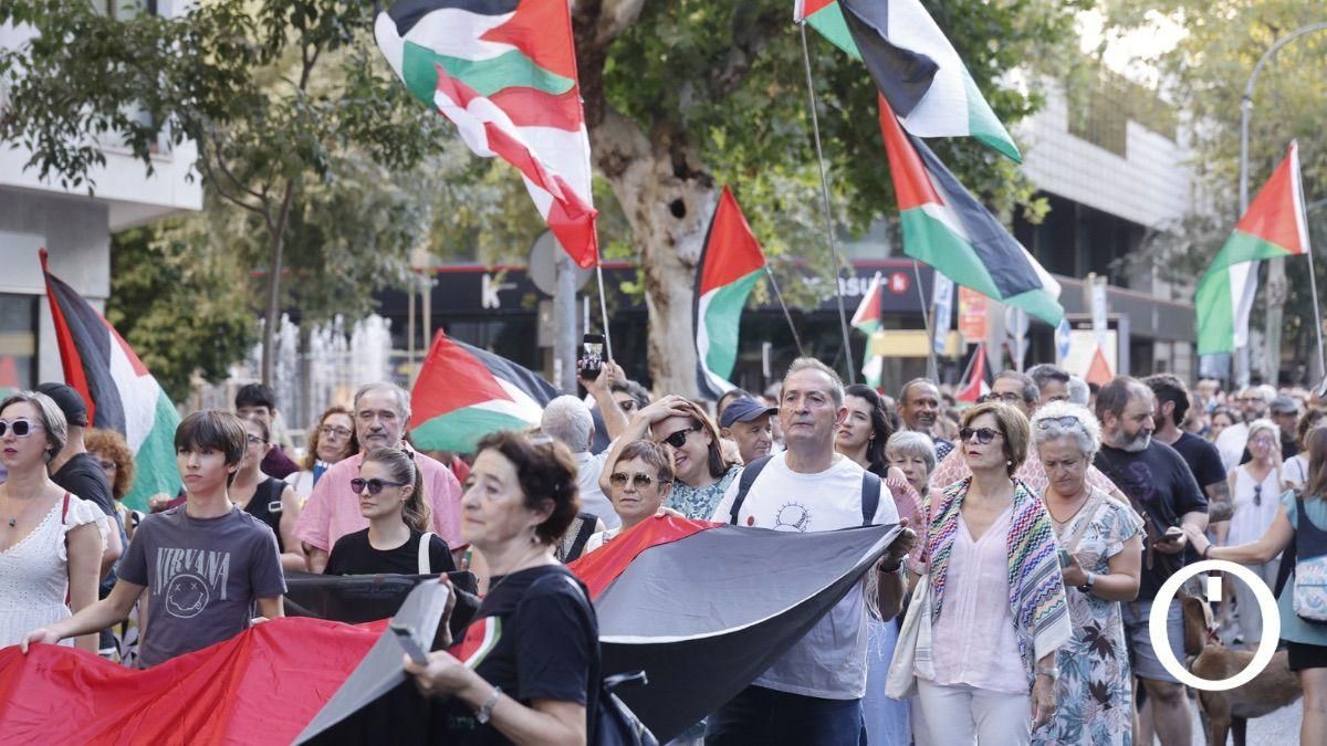 La manifestación en Córdoba por Palestina reclama un alto el fuego inmediato