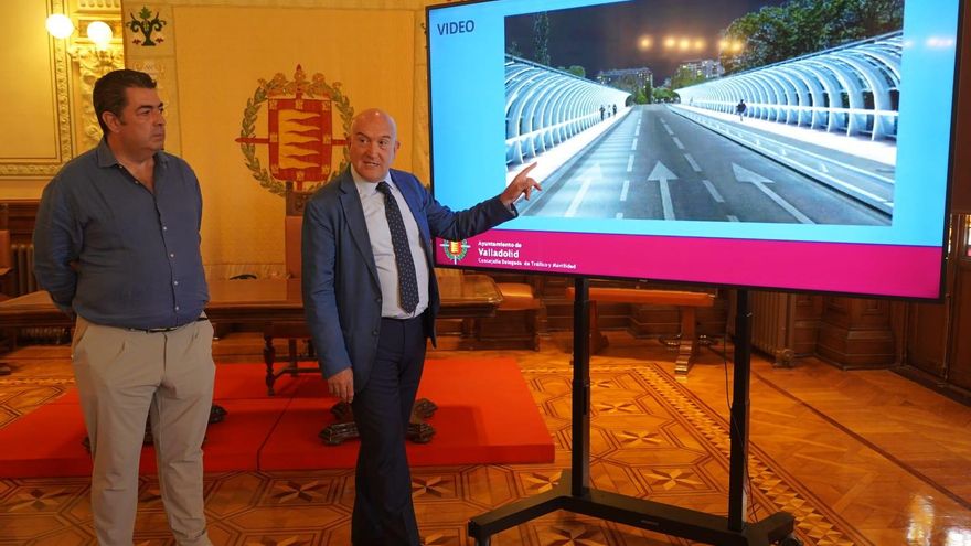 El gobierno de PP y Vox en Valladolid resucita un proyecto de 2011 para meter más coches en el puente del Poniente