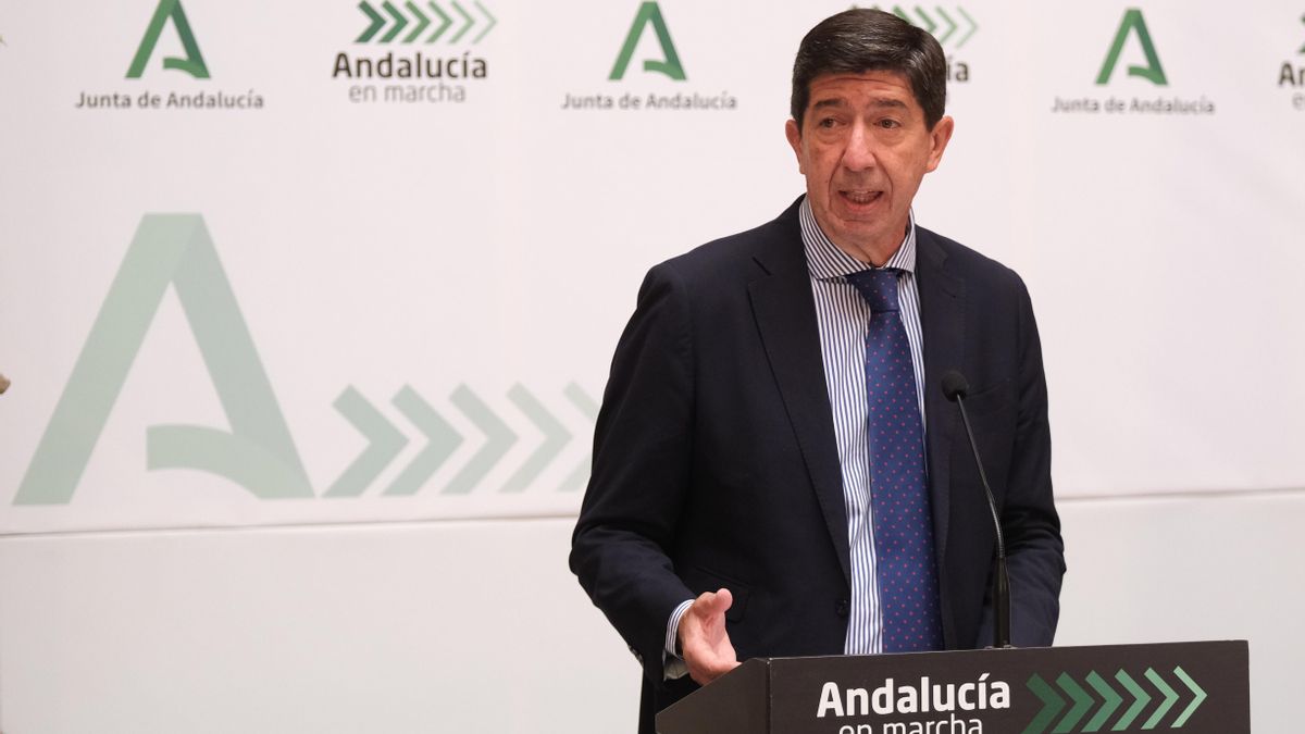 El vicepresidente de la Junta y consejero de Turismo, Regeneración, Justicia y Administración Local, Juan Marín,