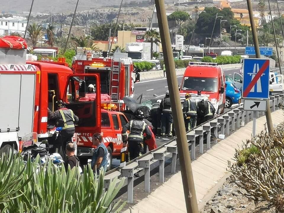 Accidente mortal en la TF-1 a la altura de Fañabé