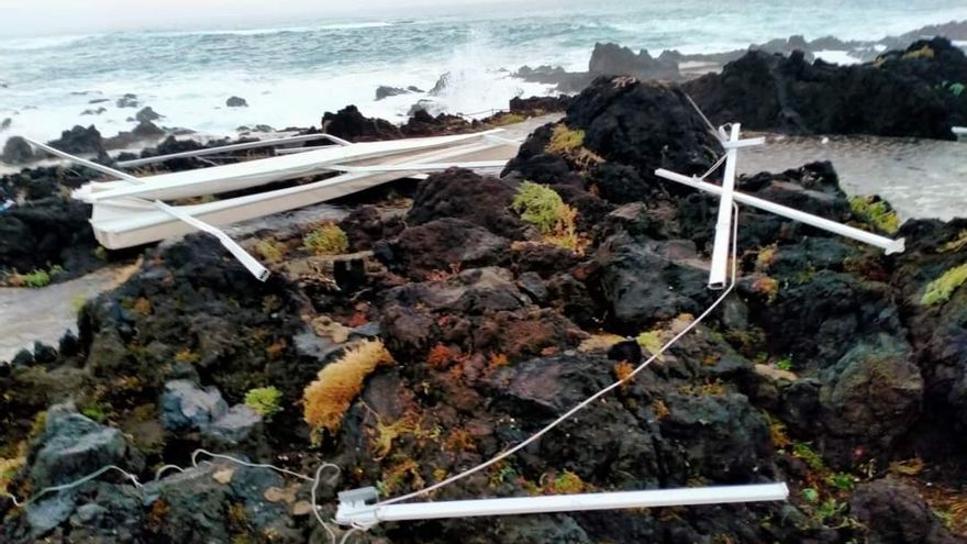 Destrozos en Garachico. /  FOTO: ANDY RIVAS