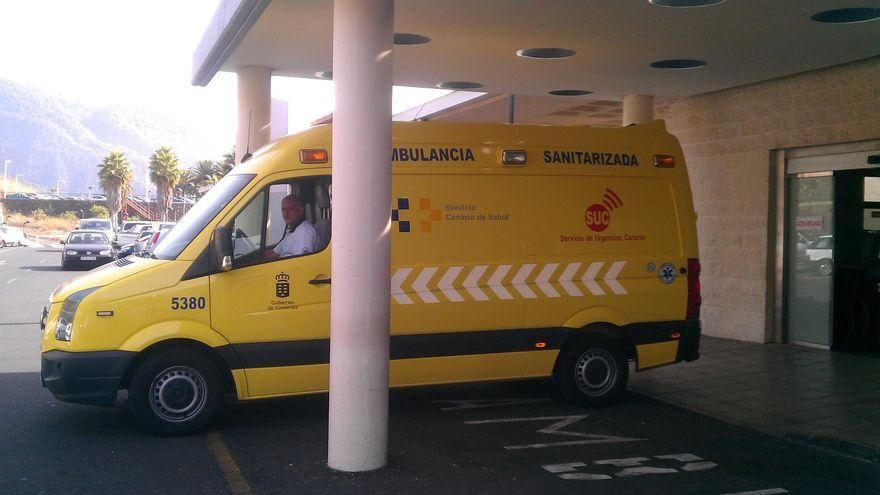 Herida una joven al volcar un vehículo en la carretera de Las Nieves
