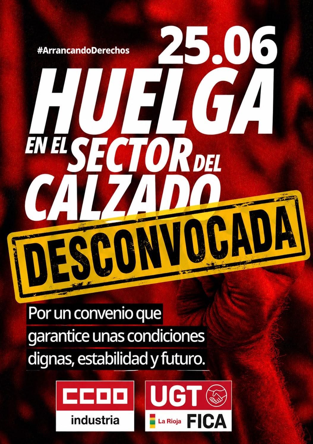 Desconvocada la huelga en el sector del calzado en La Rioja