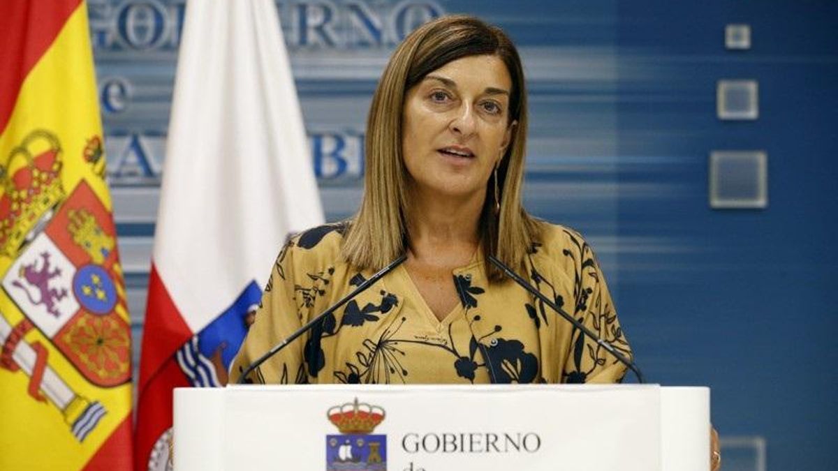La presidenta de Cantabria, María José Sánez de Buruaga.