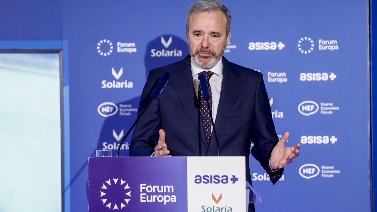 El presidente de Aragón, Jorge Azcón, esta semana un desayuno informativo organizado por Nueva Economía Fórum.