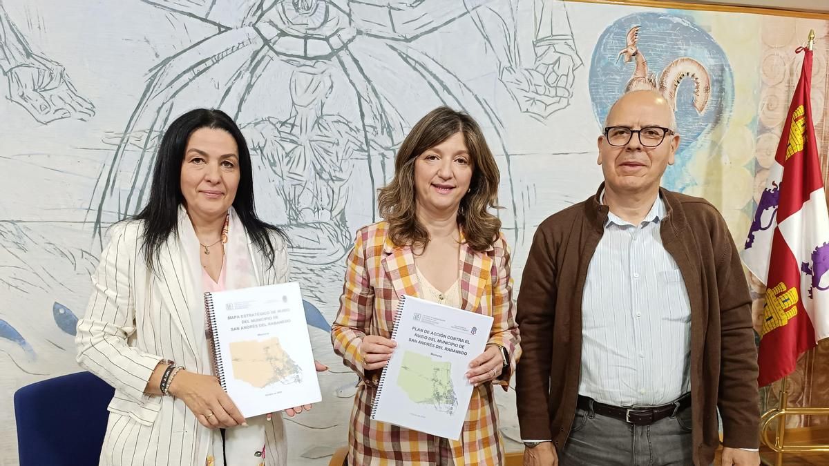 Entrega del mapa ruido elaborado por la Universidad de León al Ayuntamiento de San Andrés Rabanedo.