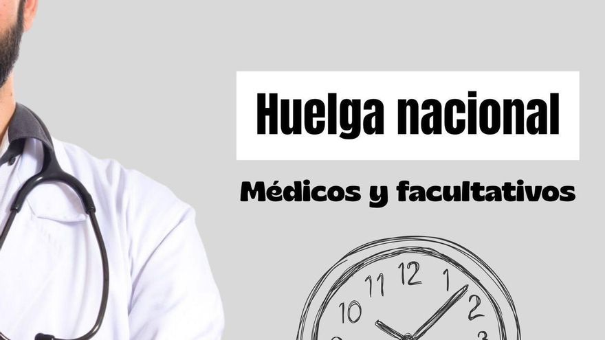 Cartel de la huelga de médicos del 9 al 12 de diciembre