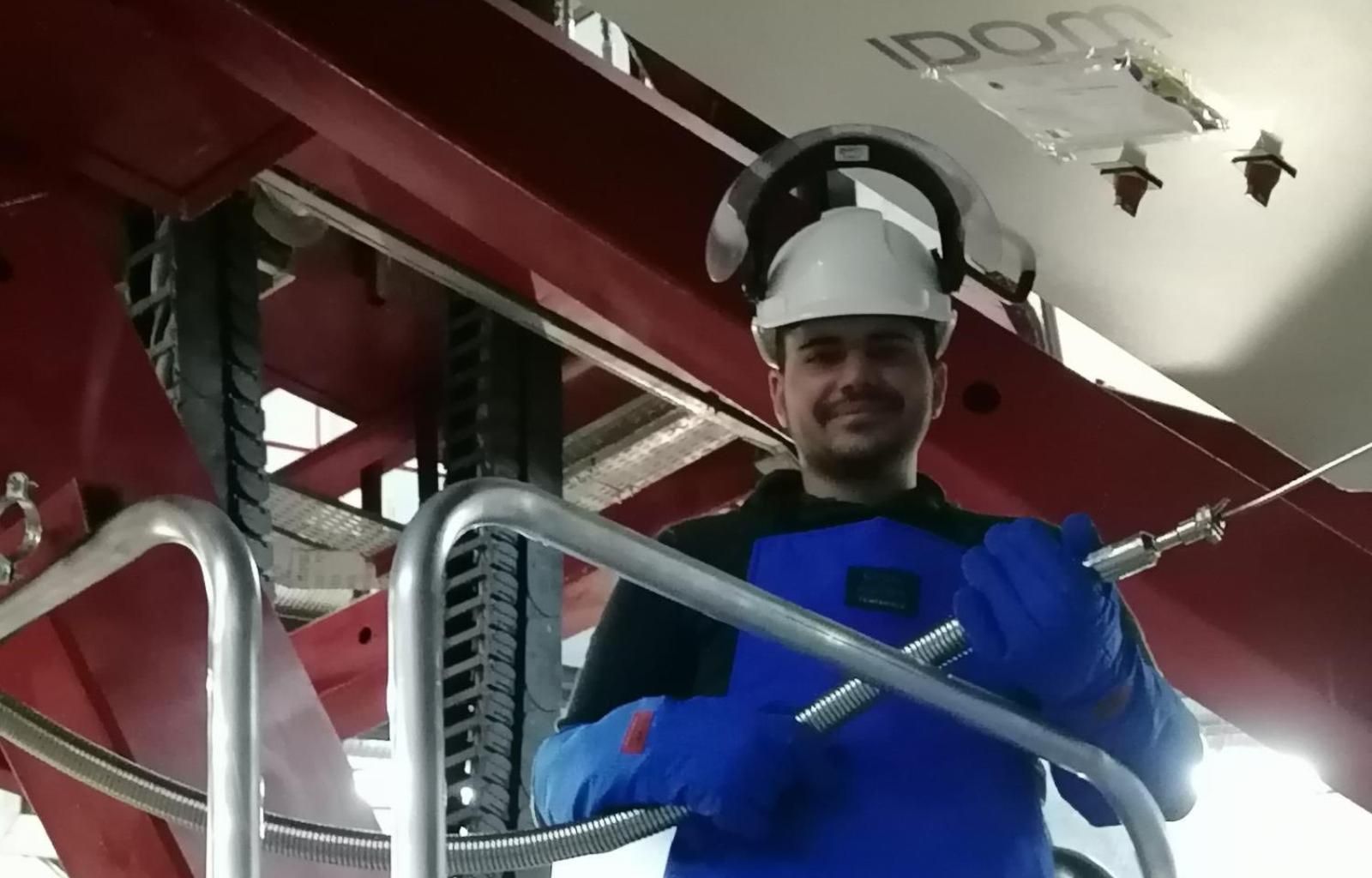 Daniel González en el Grantecan.