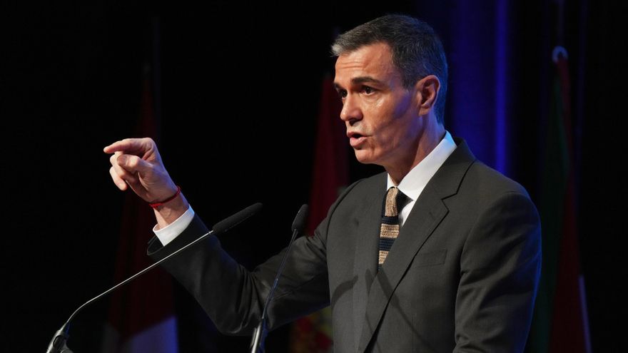El presidente del Gobierno, Pedro Sánchez, clausura el VIII Congreso Nacional de Industria, a 5 de febrero de 2026, en Bilbao, País Vasco (España).