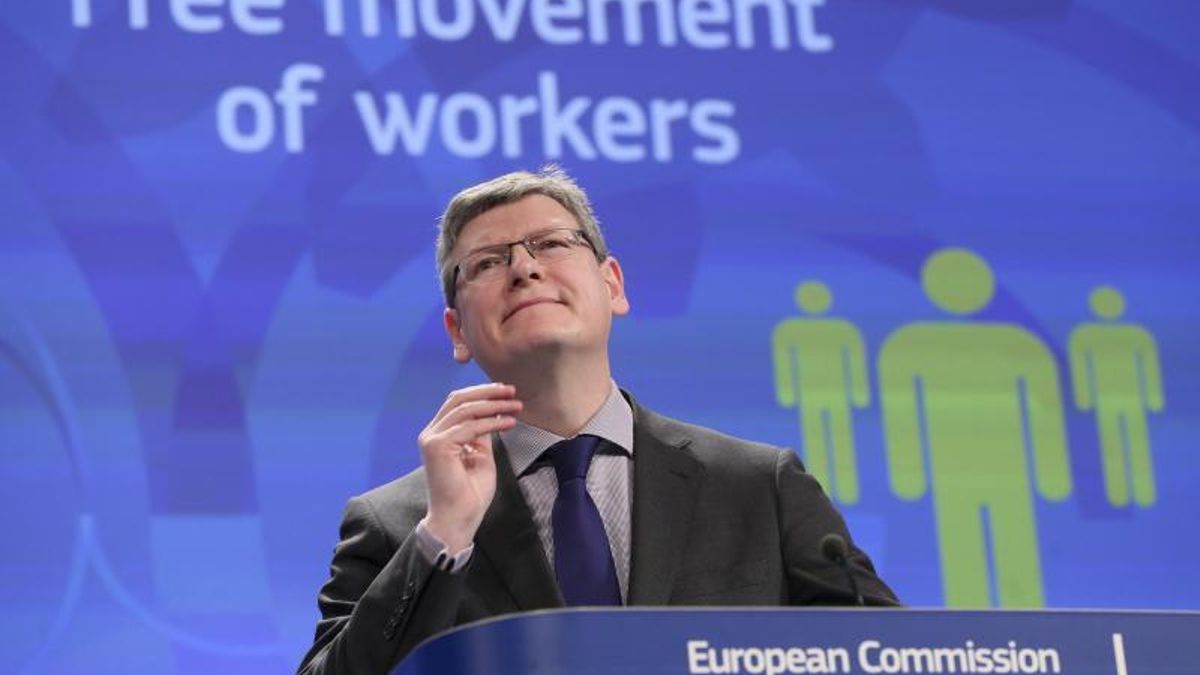 El comisario de Empleo. EFE