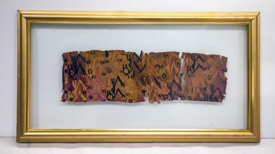 Un textil prehispánico de unos mil años es incautado en un centro comercial de Lima