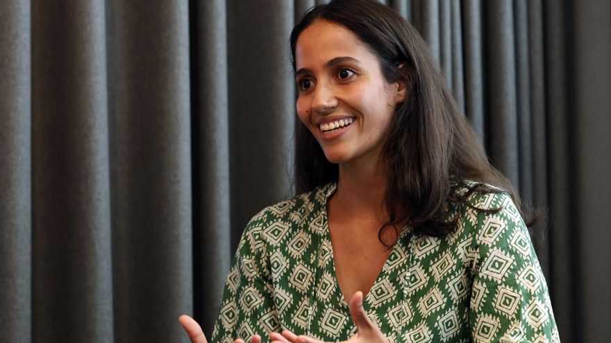 Tesh Sidi, durante la entrevista en elDiario.es.