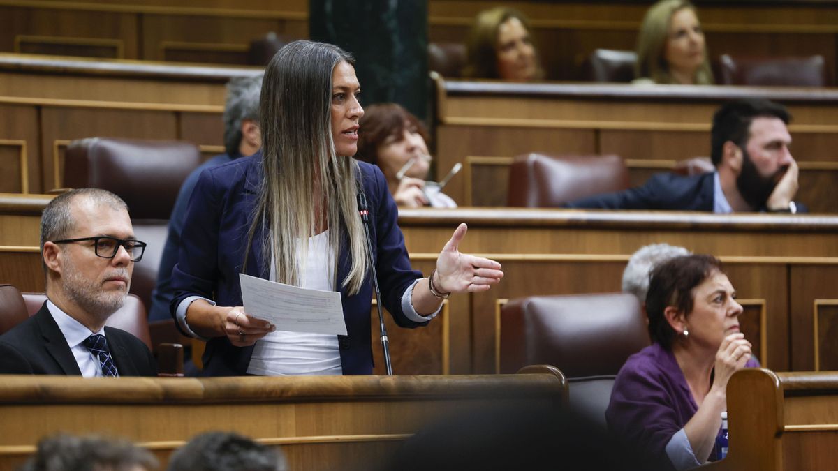 La portavoz de Junts, Míriam Nogueras, en el Congreso.