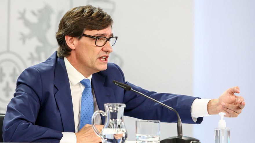 El ministro de Sanidad, Salvador Illa, comparece en rueda de prensa en Moncloa