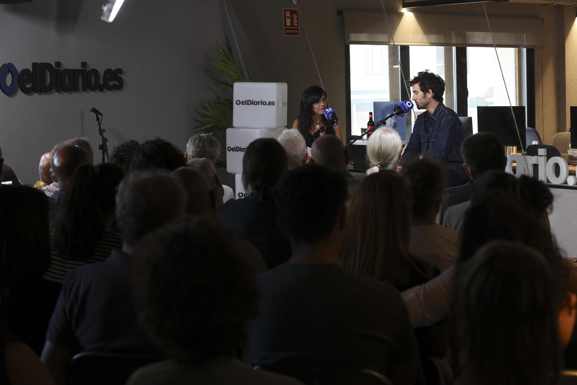 Guille Galván en la redacción de elDiario.es, en imágenes