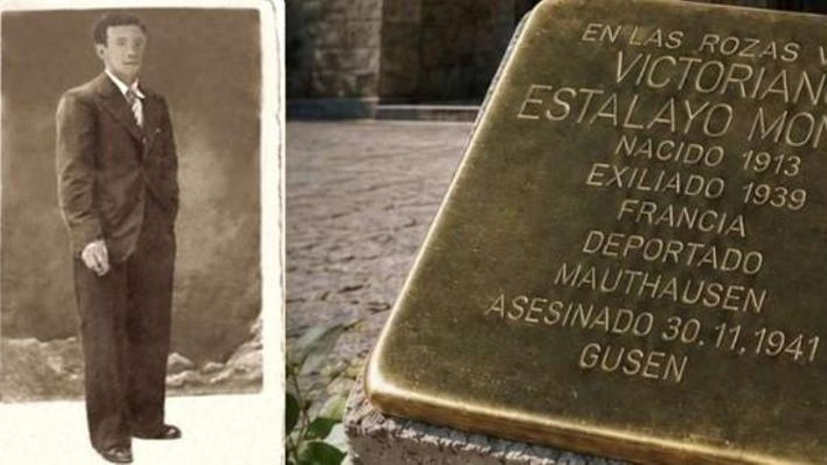 Una piedra en memoria de Victoriano, el vecino de las Rozas de Valdearroyo víctima en Mauthausen