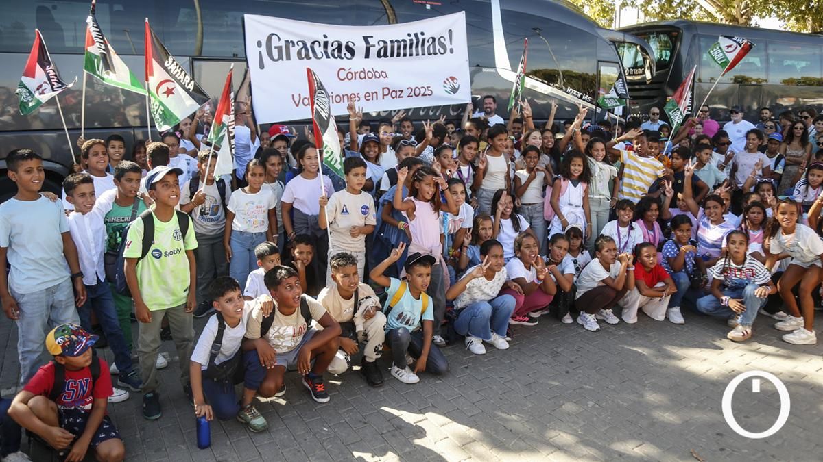 Despedida de los niños saharauis del programa Vacaciones en Paz