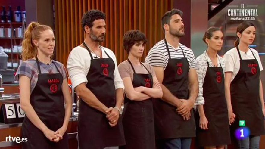 Los aspirantes en la prueba de eliminación