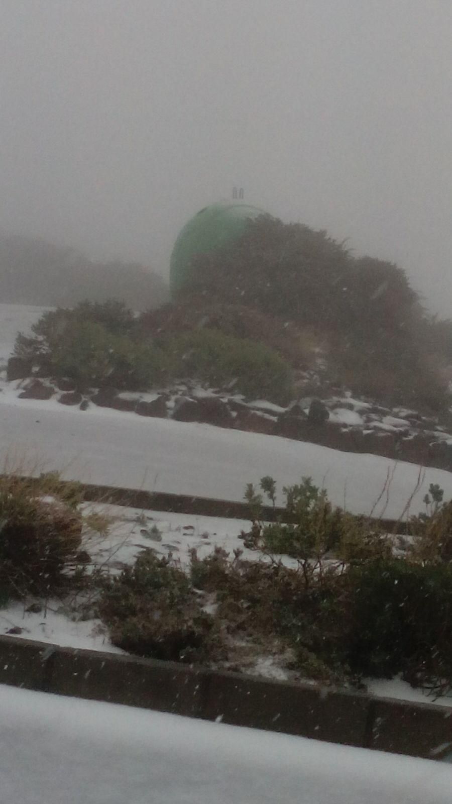 Entorno de la residencia del IAC en el Roque de Los Muchachos, este sábado, Foto: ANA BEA.