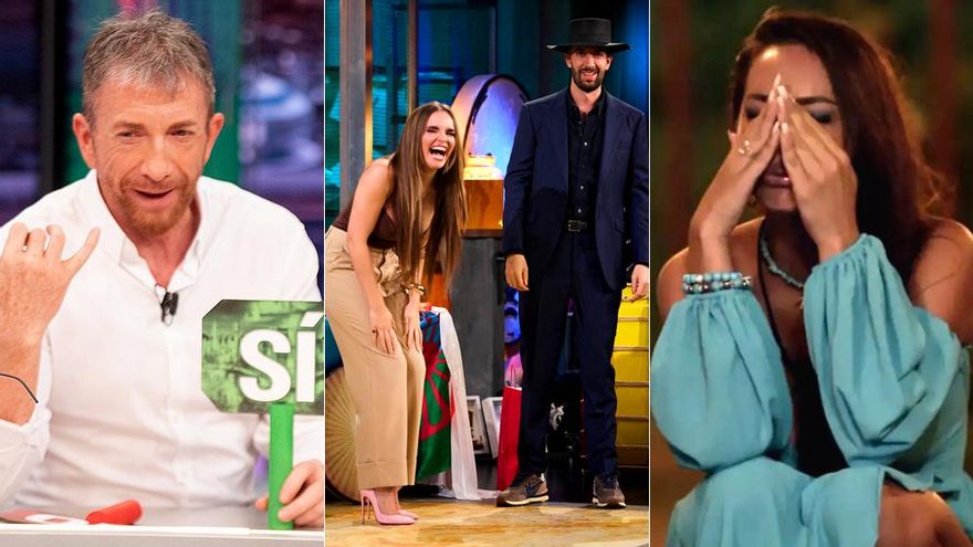 'El Hormiguero' (14.4%) gana a 'La Revuelta' (13.4%) antes del récord de 'La isla de las tentaciones' (18.5%)