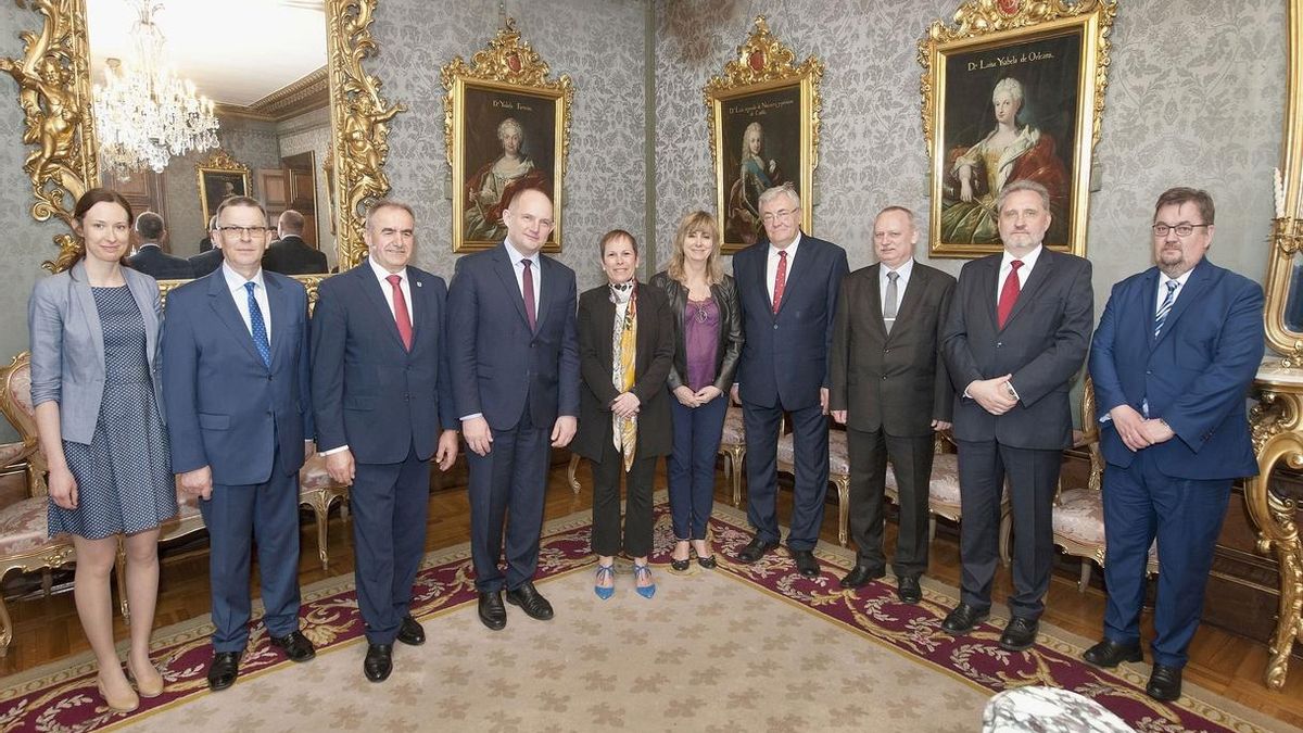 Barkos recibe a una delegación de la región polaca de Kujawsko- Pomorskie