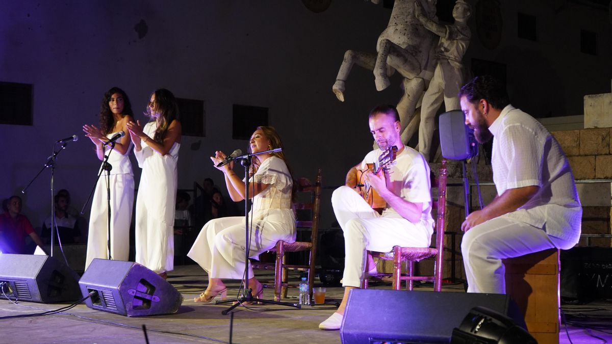 El concierto de Lela Soto en la Plaza Conde de Priego en la Noche Blanca del Flamenco