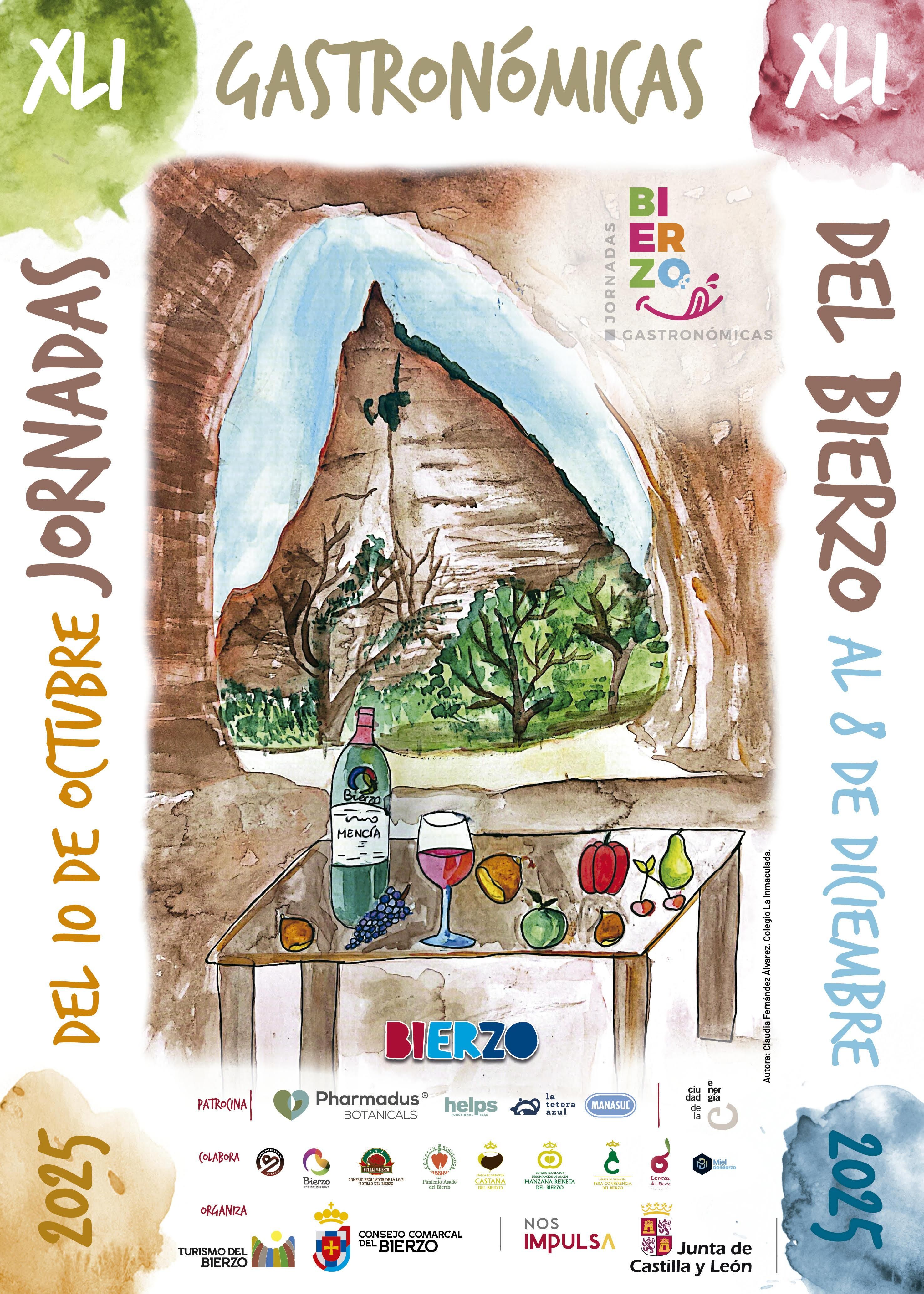 Cartel de las XLI Jornadas Gastronómicas del Bierzo.
