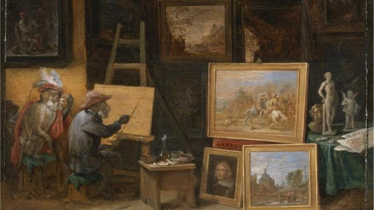El mono pintor, de David Teniers el Joven