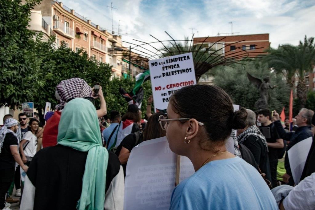 Centenares de murcianos se manifiestan en apoyo a Palestina