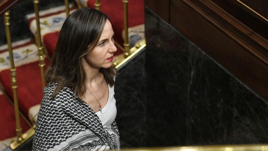 Archivo - La secretaria general de Podemos, Ione Belarra.