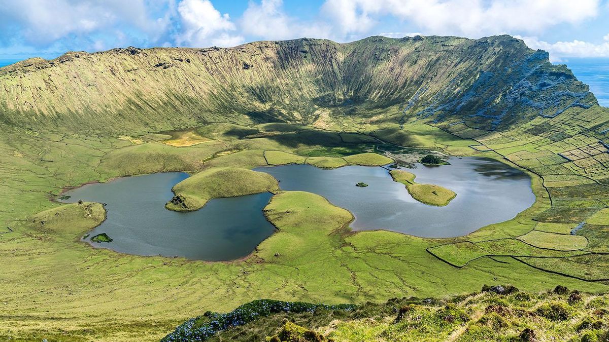 Isla Corvo, en Azores.