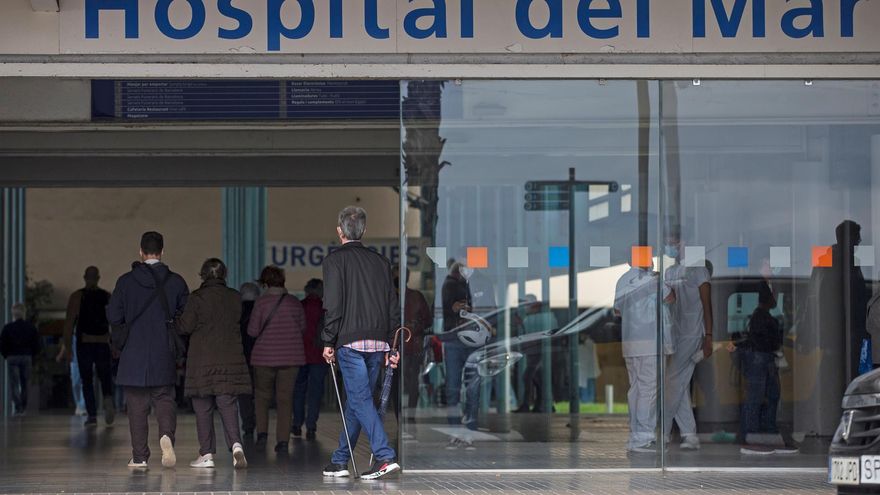 Accesos del Hospital del Mar, en Barcelona.