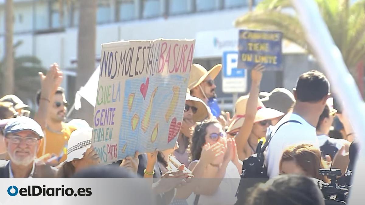 Arrancan las protestas contra el turismo de masas en Canarias