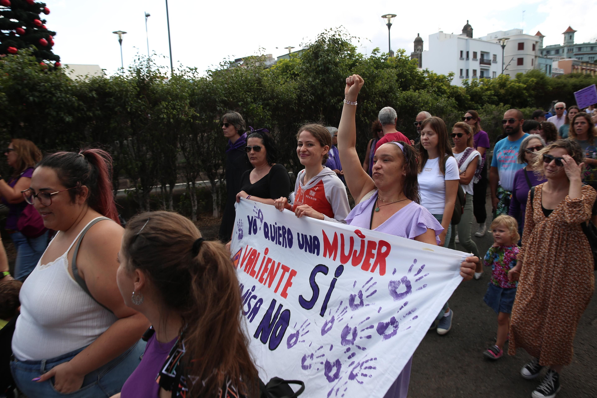 Así se vivió en Gran Canaria la manifestación por el 25N, Día contra la Violencia Machista