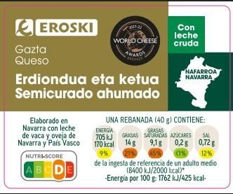 EROSKI brand cheese.