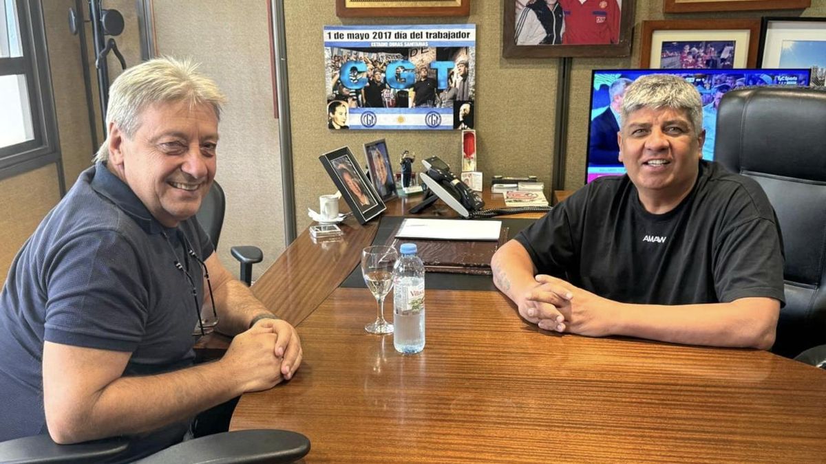 Furlán y Pablo Moyano, este lunes.