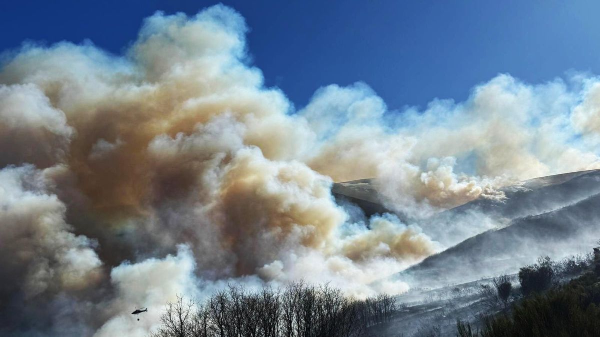 La Junta declara un incendio de Nivel 1 en La Cabrera