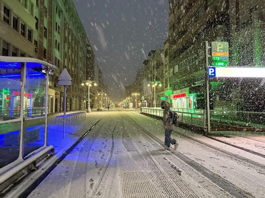 Ordoño II cubierto de nieve a primera hora