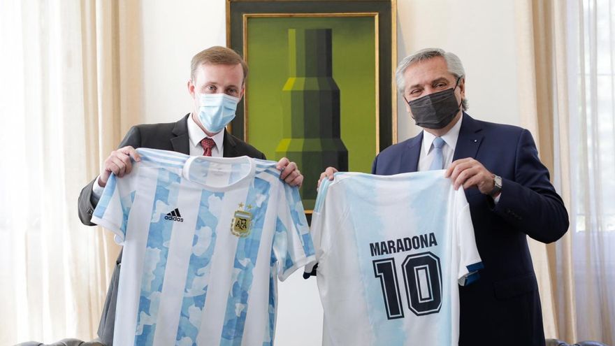 El Presidente recibió en Olivos al asesor de Seguridad Nacional de Joe Biden